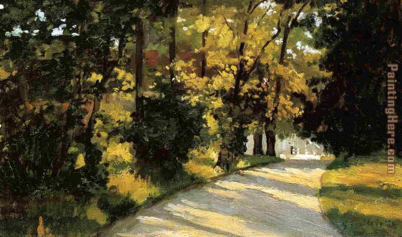 Yerres, Path Through the Woods in the Park